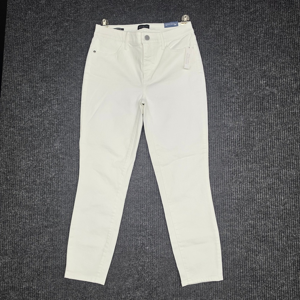 Talbots White Jegging Crop Slimming Panel Jeans Size 2 NWT MSRP $99.50